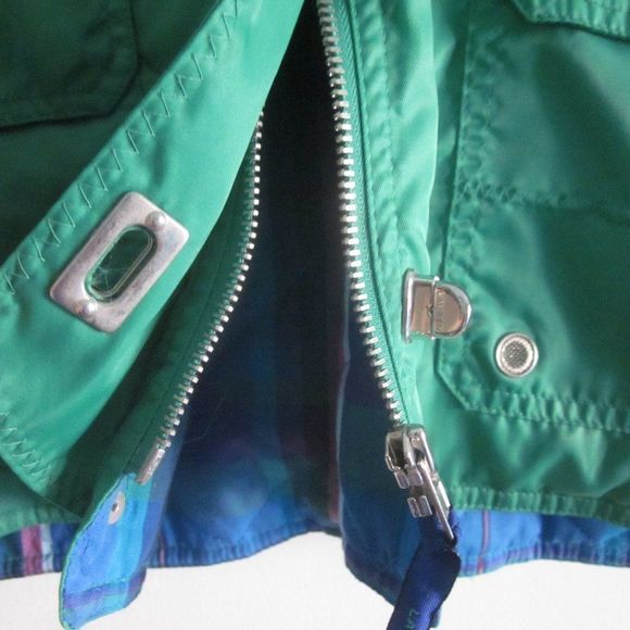 Ralph Lauren Womens Size M Marine Sailing Team Green Sleeveless Jacket w/  Hood - Picture 7 of 12